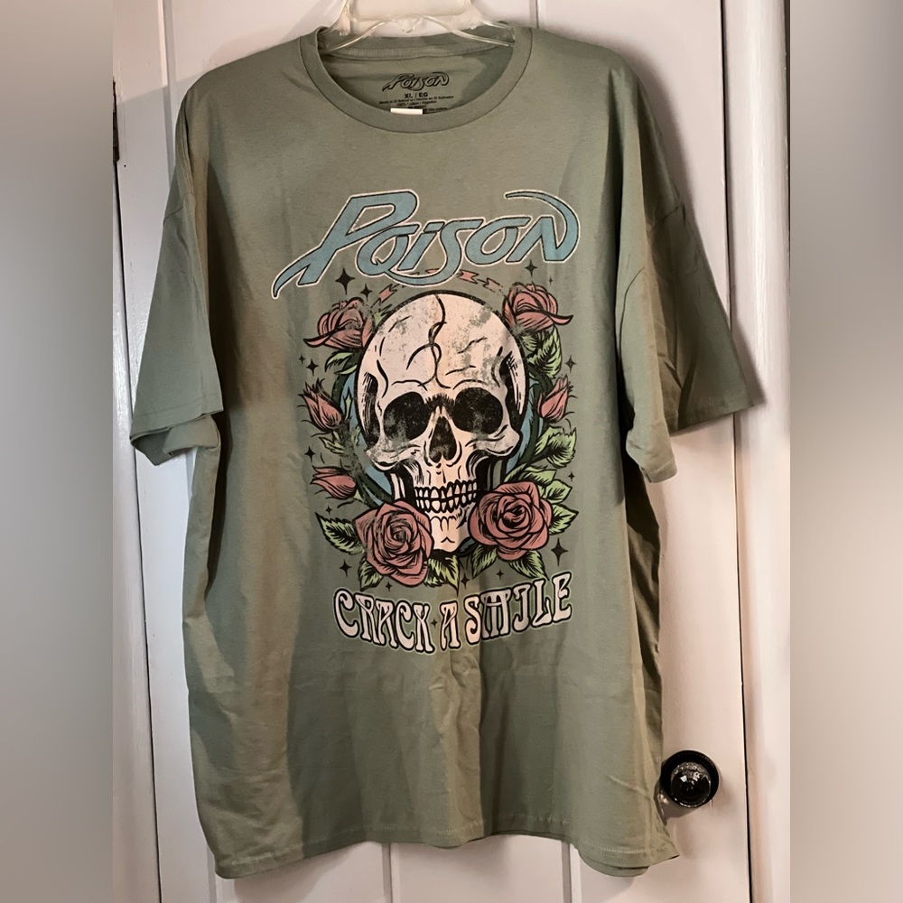 Poison Vintage Look Tee Misses Sz XL oversized fit NWT from Aeropostale